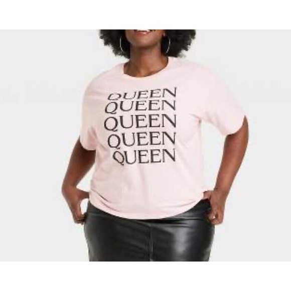 Black History Month Adult Legendary Rootz Short Sleeve Queen T-Shirt - Pink NWT - Picture 10 of 11